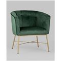миниатюра Кресло Шале велюр зеленый №2