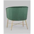 миниатюра Кресло Шале велюр зеленый №5