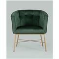 миниатюра Кресло Шале велюр зеленый №6