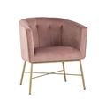 миниатюра Кресло Шале велюр розовый №1