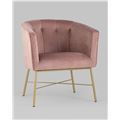 миниатюра Кресло Шале велюр розовый №2