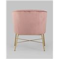 миниатюра Кресло Шале велюр розовый №4