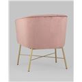 миниатюра Кресло Шале велюр розовый №5
