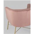 миниатюра Кресло Шале велюр розовый №7