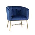 миниатюра Кресло Шале велюр синий №1