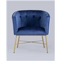 миниатюра Кресло Шале велюр синий №2