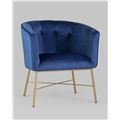 миниатюра Кресло Шале велюр синий №3
