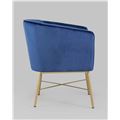 миниатюра Кресло Шале велюр синий №4