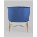 миниатюра Кресло Шале велюр синий №5