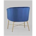 миниатюра Кресло Шале велюр синий №6