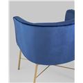 миниатюра Кресло Шале велюр синий №7