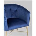 миниатюра Кресло Шале велюр синий №8