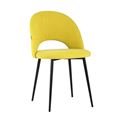 миниатюра Стул Софи велюр матовый желтый №1