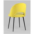миниатюра Стул Софи велюр матовый желтый №5