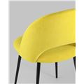 миниатюра Стул Софи велюр матовый желтый №6