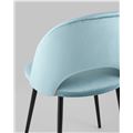 миниатюра Стул Меган велюр пыльно-голубой №6