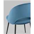миниатюра Стул Меган велюр пыльно-синий №6