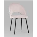 миниатюра Стул Меган велюр светло-розовый №1