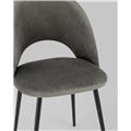 миниатюра Стул Меган велюр тёмно-серый №6