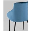 миниатюра Стул Лиам велюр пыльно-синий №6
