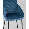 миниатюра Стул Лиам велюр пыльно-синий №7