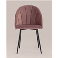 миниатюра Стул Логан велюр пыльно-розовый №7