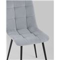 миниатюра Стул Oliver велюр серый №6