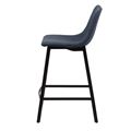 миниатюра Барный стул HAMILTON RU-03 синяя сталь, PU М-City №2