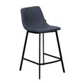 миниатюра Барный стул HAMILTON RU-03 синяя сталь, PU М-City №1