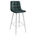 миниатюра Барный стул LECCO UF910-14 DARK GREEN, велюр/белый каркас М-City №1