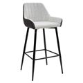 миниатюра Барный стул PUNCH светло-серый меланж FC-01/ экокожа антрацит RU-08 М-City №1