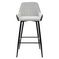 миниатюра Барный стул PUNCH светло-серый меланж FC-01/ экокожа антрацит RU-08 М-City №2