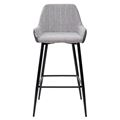 миниатюра Барный стул PUNCH теплый серый TRF-08/ экокожа серая сталь RU-07 М-City №3