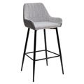 миниатюра Барный стул PUNCH теплый серый TRF-08/ экокожа серая сталь RU-07 М-City №1