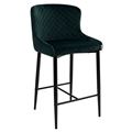 миниатюра Полубарный стул ARTEMIS BLUVEL-78 GREEN (H=65cm), велюр М-City №1
