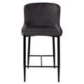 миниатюра Полубарный стул ARTEMIS графит, велюр G108-92 (H=65cm) М-City №3