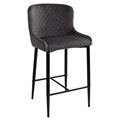 миниатюра Полубарный стул ARTEMIS графит, велюр G108-92 (H=65cm) М-City №1