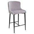 миниатюра Полубарный стул ARTEMIS серый, велюр G108-33 (H=65cm) М-City №1