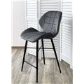 миниатюра Полубарный стул MARCEL BLUVEL-14 GREY (H=65cm), велюр М-City №2