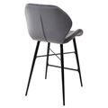 миниатюра Полубарный стул MARCEL BLUVEL-14 GREY (H=65cm), велюр М-City №3