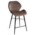 миниатюра Полубарный стул MARCEL BLUVEL-38 LATTE (H=65cm), велюр М-City №1