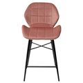 миниатюра Полубарный стул MARCEL BLUVEL-52 PINK (H=65cm), велюр М-City №3