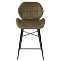 миниатюра Полубарный стул MARCEL BLUVEL-77 ASH GREEN (H=65cm), велюр М-City №2