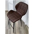 миниатюра Полубарный стул MARCEL COWBOY-#800 темно-коричневый (H=65cm), ткань микрофибра М-City №2