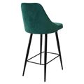 миниатюра Полубарный стул NEPAL-PB ЗЕЛЕНЫЙ #19, велюр/ черный каркас (H=68cm) М-City №2