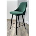миниатюра Полубарный стул NEPAL-PB ЗЕЛЕНЫЙ #19, велюр/ черный каркас (H=68cm) М-City №3