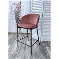 миниатюра Полубарный стул WENDY BLUVEL-52 PINK (H=65cm), велюр М-City №3