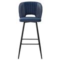 миниатюра Барный стул HADES TRF-06 полночный синий, ткань/ RU-03 синяя сталь, PU М-City №2
