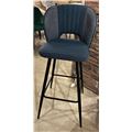 миниатюра Барный стул HADES TRF-06 полночный синий, ткань/ RU-03 синяя сталь, PU М-City №6