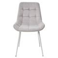 миниатюра Стул ХОФМАН, цвет светло-серый #H09, велюр / белый каркас 4 шт./1 к М-City №2